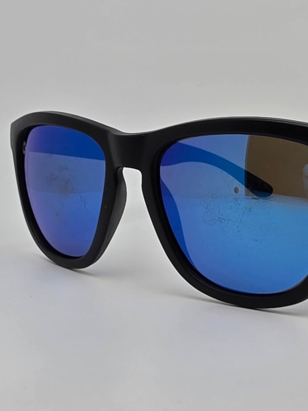 Knockaround Premiums Matte Black Frame Polarized Blue Moonshine Lens Sunglasses